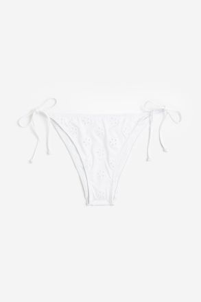 H&M Tie-Tanga Bikinihose - Weiss