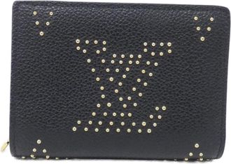 Louis Vuitton Black Leather Wallet (Bi-Fold) (Pre-Owned)
