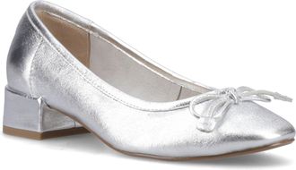Hush Puppies Silvia Lage Hakken Sandalen Leer Dames Zilveren Sandalen