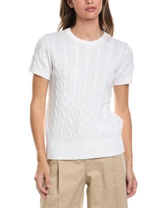 Brooks Brothers Cable Linen-Blend Sweater