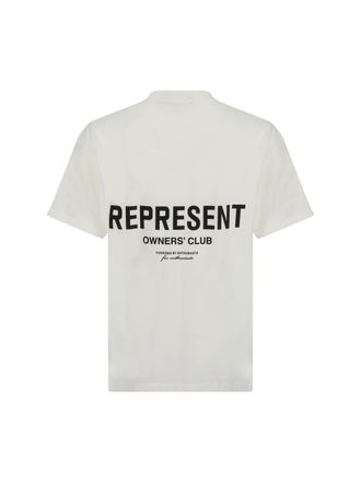 Represent Mens Cotton T-Shirt Flat White T-Shirts And Polos