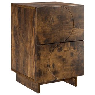 vidaXL Mesa De Noche Roble Ahumado 33,5 X 34,5 X 50 Cm Vidaxl