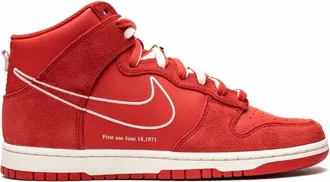 Nike Mens Dunk High Special Edition Sneakers In First Use Red