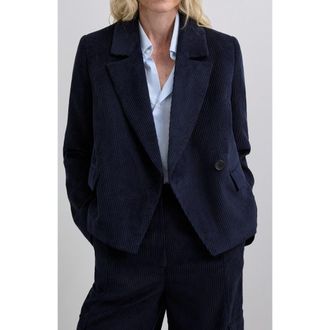 Scalpers Corduroyshort Blazer in Navy at Nordstrom, Size X-Small Eu