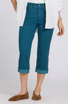 NYDJ Marilyn Straight Leg Capri Jeans in Blue Lake at Nordstrom, Size 14