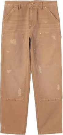 Carhartt Work in Progress Double Knee Pant - Heren - Wijde Broeken - Bruin - W31 - Katoen - Broeken