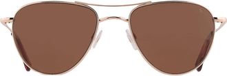 American Optical Brown Pilot Ladies Sunglasses SEBRING 2 55
