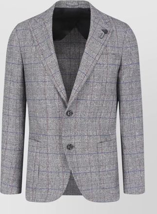 Lardini wool silk suit jacket