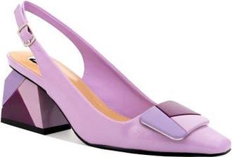 Ninety Union Multi Color Ornament Slingback Pump With Matching Heel in Lavander Multi at Nordstrom, Size 10