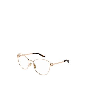 Gucci Butterfly Eyeglasses - female - Gucci - Glasses - Yellow - 57 MM - Accessories