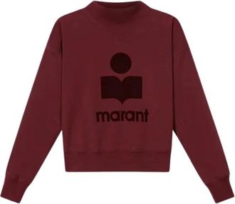 Isabel Marant Moby Sweatshirt - Dames - Sweatshirts - Rood - M - Katoen - Hoodies & sweatvesten