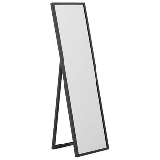 Beliani Beliani - Espejo De Pie De Material Sint&eacute;tico Marco Negro 40 X 140 Cm Dormitorio Moderno Torcy