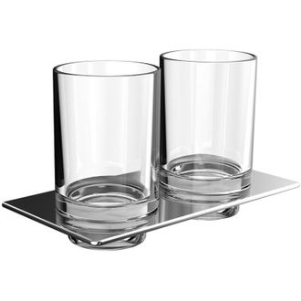 Emco Emco - Portavasos Doble Art, Incl. Copas De Cristal Transparente