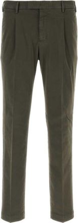 Pantaloni Torino Olive Green Slim Trousers