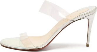 Christian Louboutin Sandali Just Nothing con doppia fascia 100mm - Toni neutri
