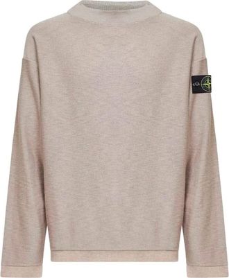 Stone Island Truien & Vesten, Heren, Beige, M, Round-neck Truien