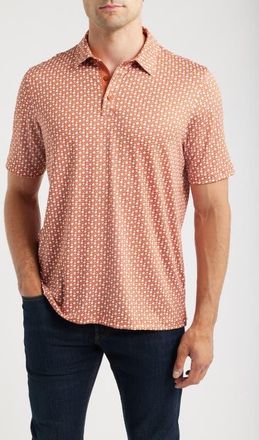 Johnston & Murphy XC+ Game Day Performance Polo in Rust at Nordstrom, Size Xx-Large