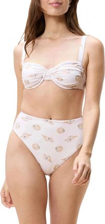 Cleobella Beckett Bikini Top In Ditsy Shell