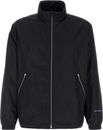 Jil Sander Black Mock Collar Jacket