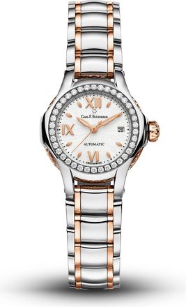 Bucherer Pathos Queen Automatic Diamond White Dial Ladies Watch 00.10551.07.25.31