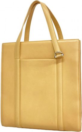 Cartier Beige Leather Tote Bag (Pre-Owned)