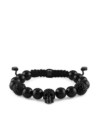Philipp Plein agate-beads bracelet - Black