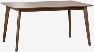 Sklum Mesa De Comedor Rectangular En Mdf Y Madera De Caucho Kerhen Sklum