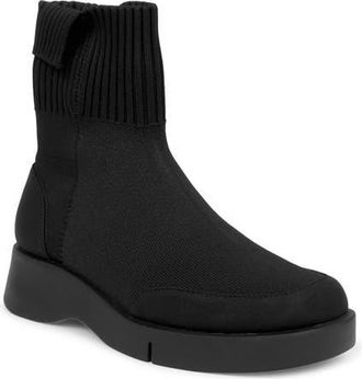 Aerosoles Flame Flatform Knit Bootie in Black at Nordstrom, Size 8.5