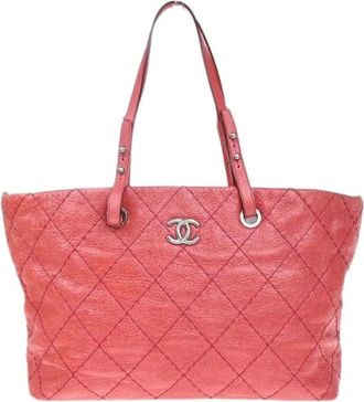 Chanel Pre-owned Tote Bags, female, Pink, Size: ONE SIZE Pre-owned Vintage Tote Bag