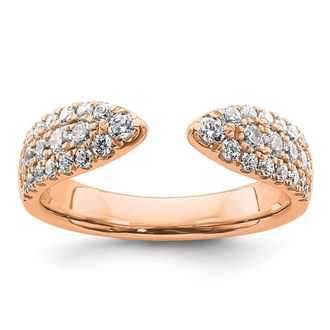 Diamond2Deal 14k Gold Lab Grown Diamond Wedding Band Ring 3/4Ct Clarity- VS Color- D-E