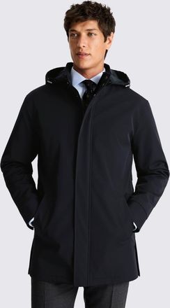 Moss Navy Removable Hood Jacket