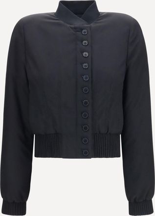 Alexander McQueen Bomber con bottoni e cuciture a vista Woman 44