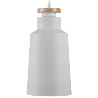 Beliani L&aacute;mpara De Techo De Metal Negro Y Blanco 189 Cm Pantalla Bicolor Acabado Mate Estilo Moderno Neva
