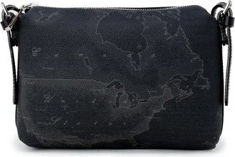 Alviero Martini 1A Classe Tassen, Dames, Zwart, ONE Size, Katoen, Zwarte Tote Tas Leer Katoen Mix