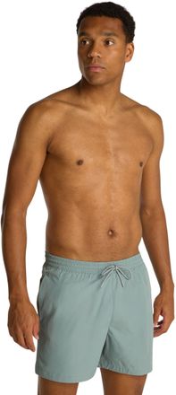 Calvin Klein Mens Medium Drawstring Mid Length Swim Shorts, Blue (Lead), M