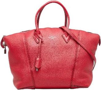 Louis Vuitton Pre-owned Handbags, female, Red, Size: ONE SIZE Pre-owned Lockit PM Parnassea Leather 2way Bag