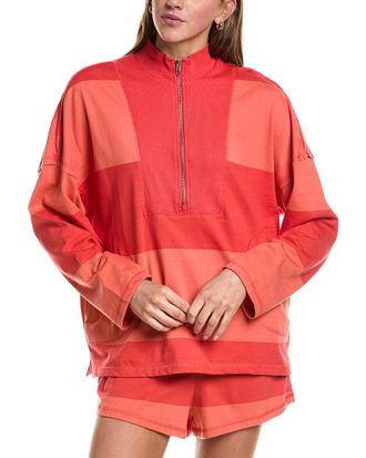 RD Style Rd Style Camille Stripe Heavy Jersey 1/2-Zip Pullover