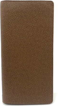 Louis Vuitton Taiga Brown Taiga Leather Wallet (Bi-Fold) (Pre-Owned)