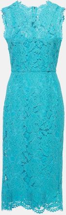 Dolce & Gabbana Cotton-blend lace midi dress