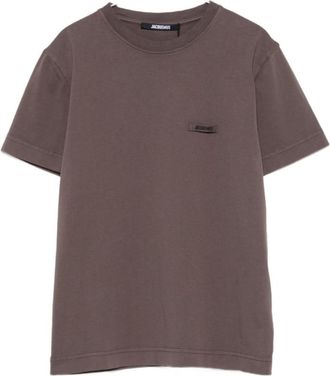 Jacquemus Brown Logo Crew Neck T-Shirt