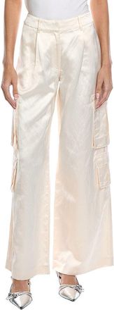 Self Portrait Satin Cargo Trouser