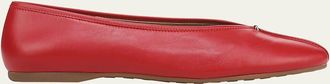 Vince Ori Leather Ballet Flats