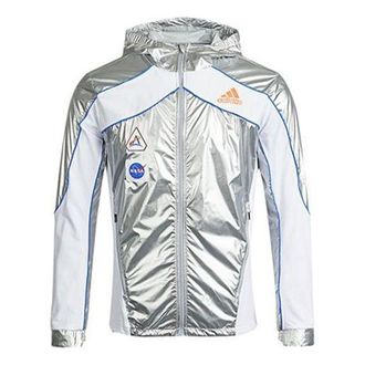 adidas (WMNS) adidas Space Jkt W Running Sports Hooded Jacket Silver Metallic GN4269