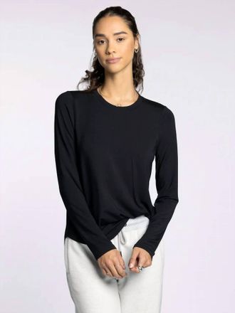 Thread & Supply Stassia Long Sleeve Tee In Black