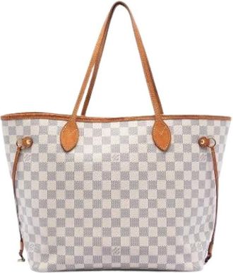 Louis Vuitton Pre-owned Tote Bags, female, White, Size: ONE SIZE Pre-owned Neverfull MM