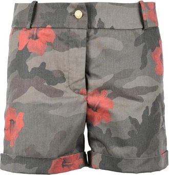 HISTORY REPEATS Green/Red Cotton Polyester Shorts