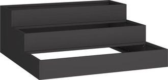 vidaXL Maceta Para Jard&iacute;n Negro 90 X 90 X 35 Cm Acero Vidaxl