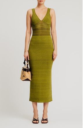 Ronny Kobo Madi Sleeveless Knit Dress in Olive Marl at Nordstrom, Size X-Small