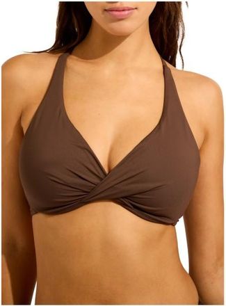 Seafolly Collective Wrap Front F Cup Bra Bikini-Top für Damen | orange