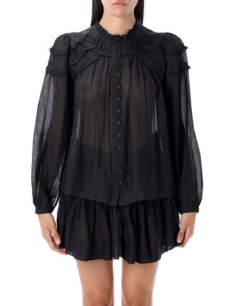 Isabel Marant Black Regular Solid Shirt